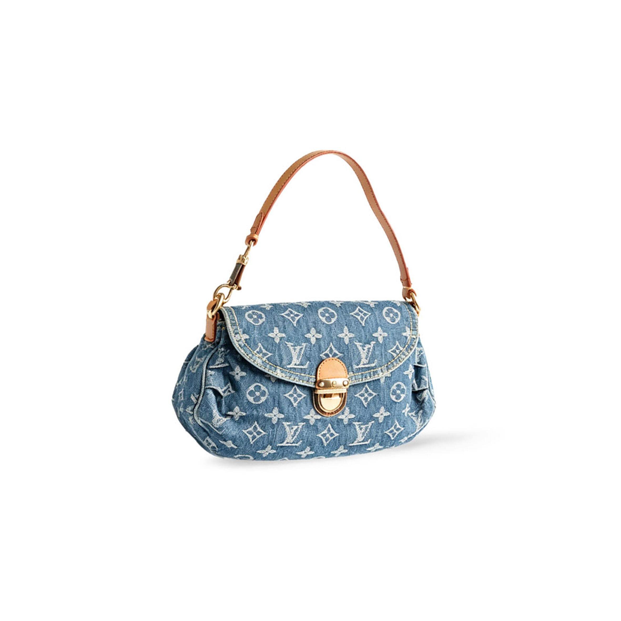 LOUIS VUITTON DENIM MONOGRAM DENIM  PLEATY M95050 (26*15*9cm)